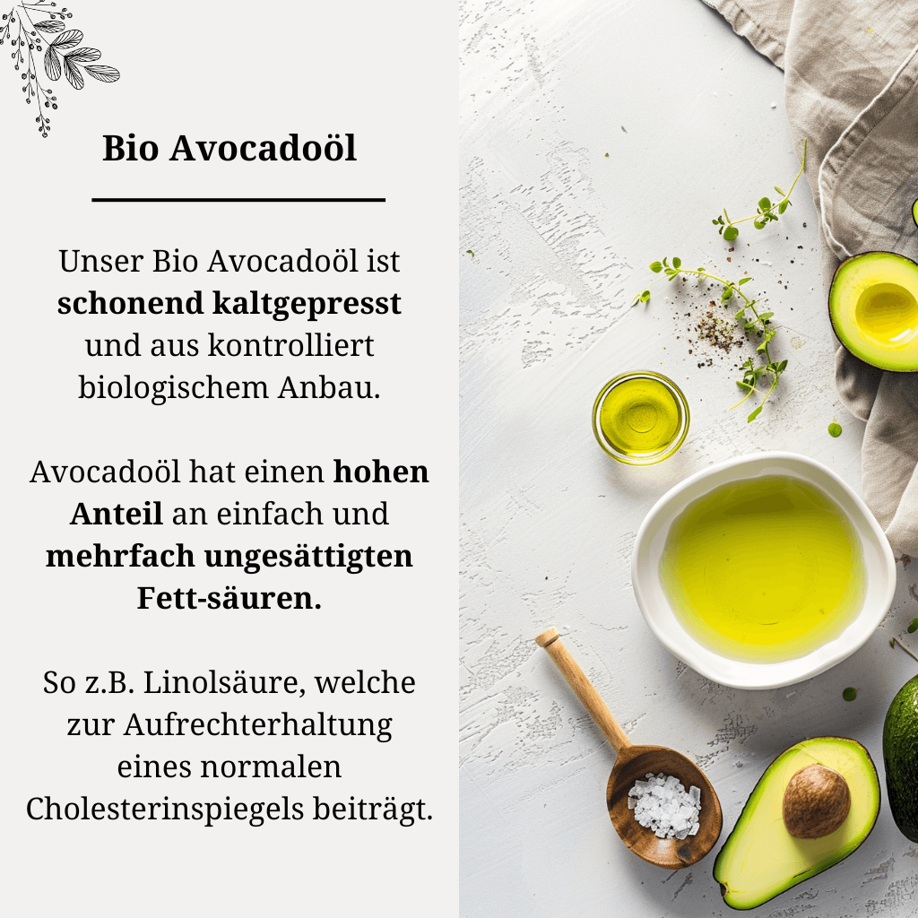Bio Avocadoöl kaltgepresst
