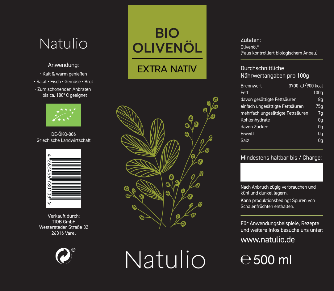 Bio Olivenöl extra nativ