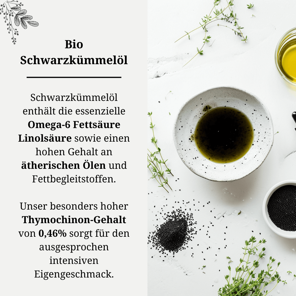 Bio Schwarzkümmelöl allgemeine Informationen