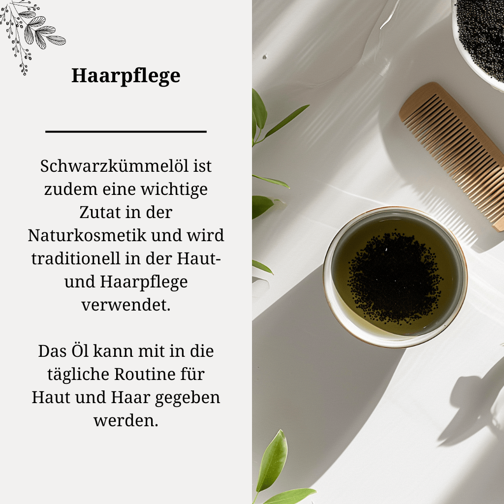 Bio Schwarzkümmelöl Haarpflege Informationen