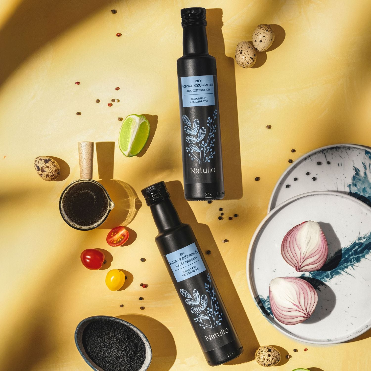 Schwarzkümmelöl nebst Schwarzkümmelsamen