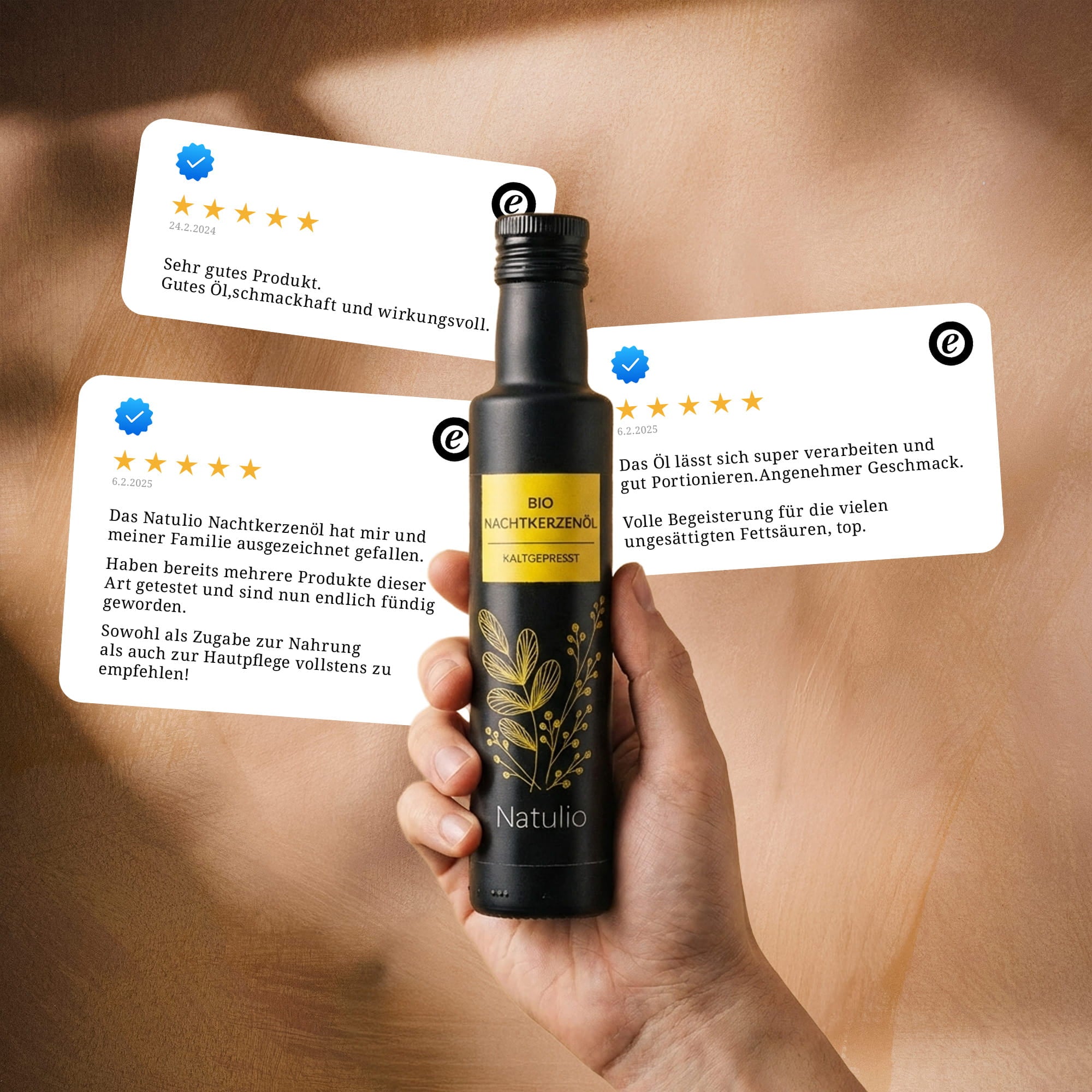 Bio Nachtkerzenöl kaltgepresst