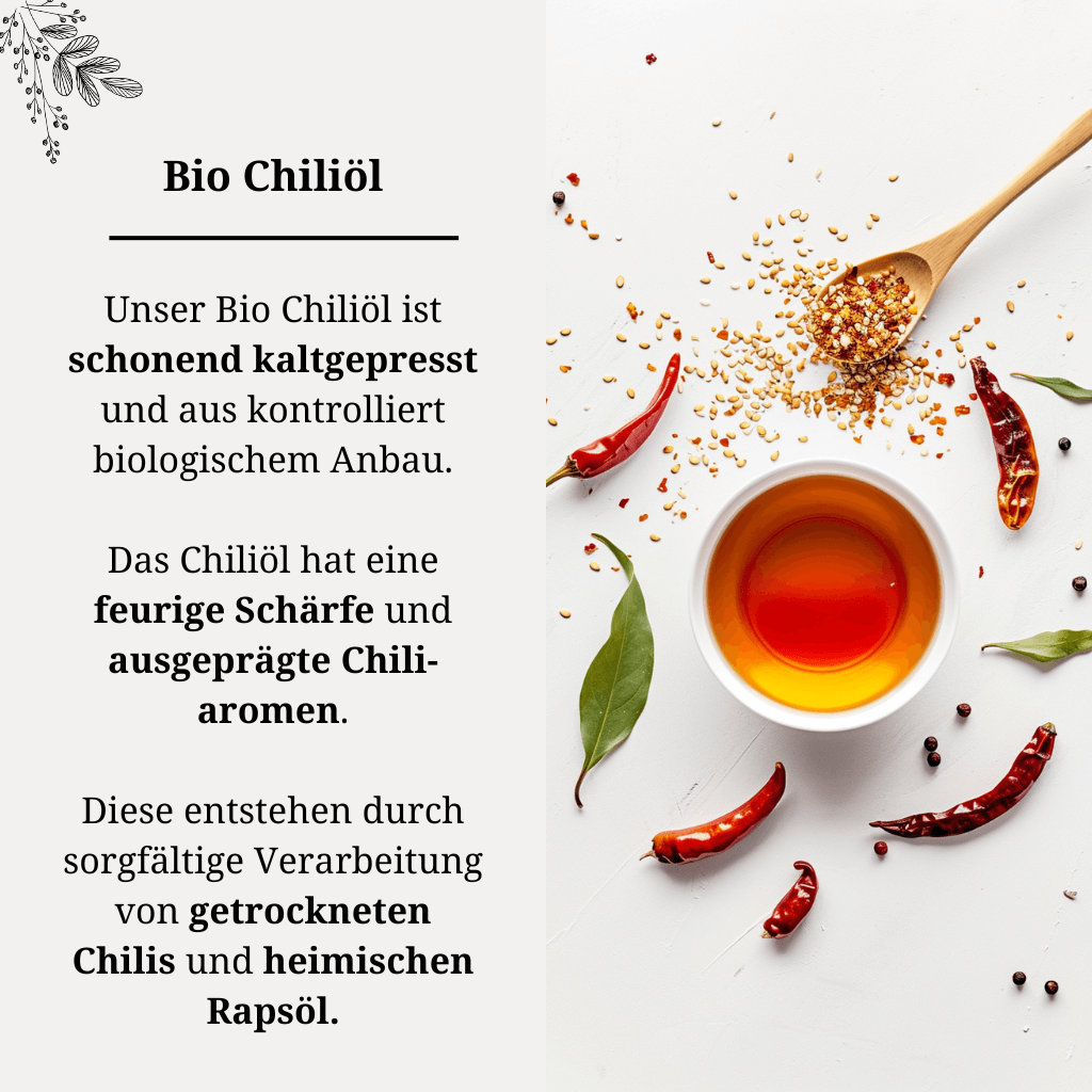 Chiliöl Bio kaltgepresst Allgemein