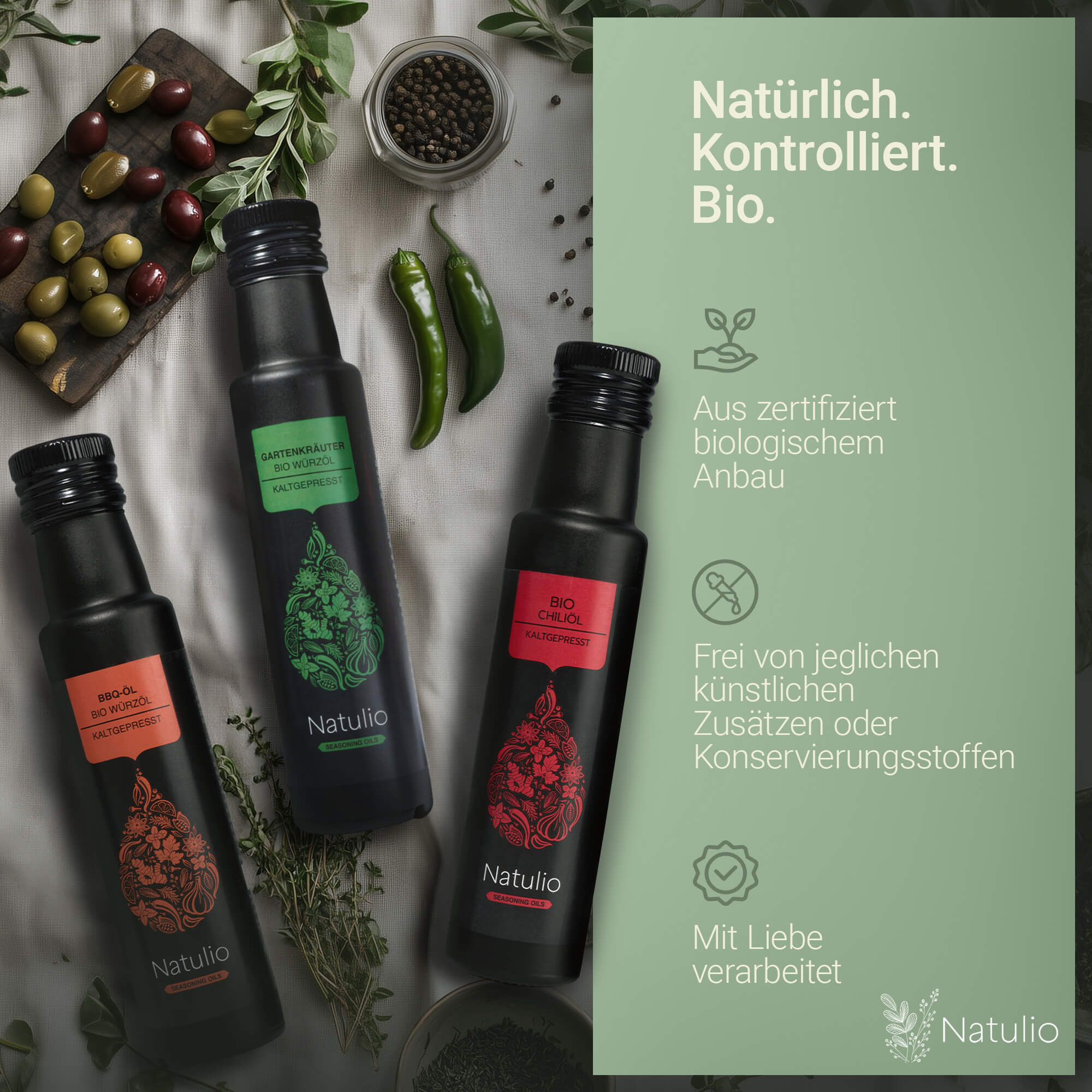 Geschenkset Gourmet Gewürzöl Natürlich Bio