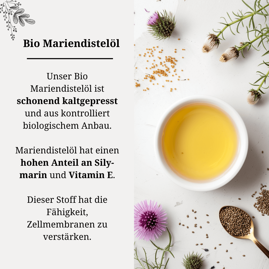 Mariendistelöl Bio kaltgepresst Allgemein