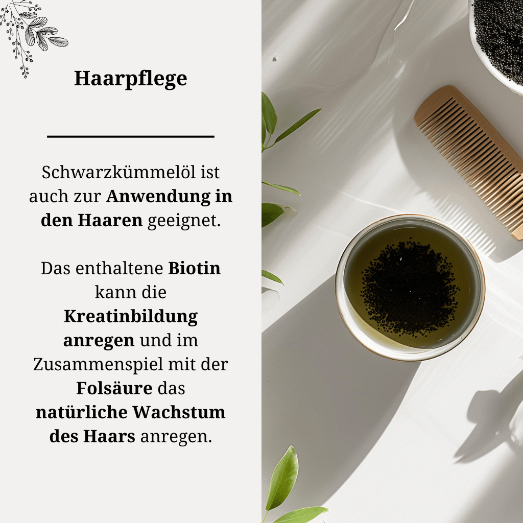 Schwarzkümmelöl Bio kaltgepresst Haarpflege 250ml