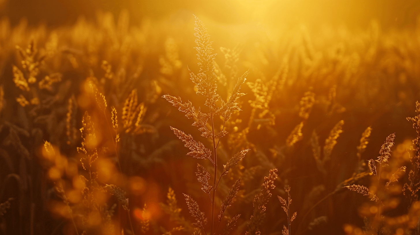 Weizenfeld Sonnenuntergang