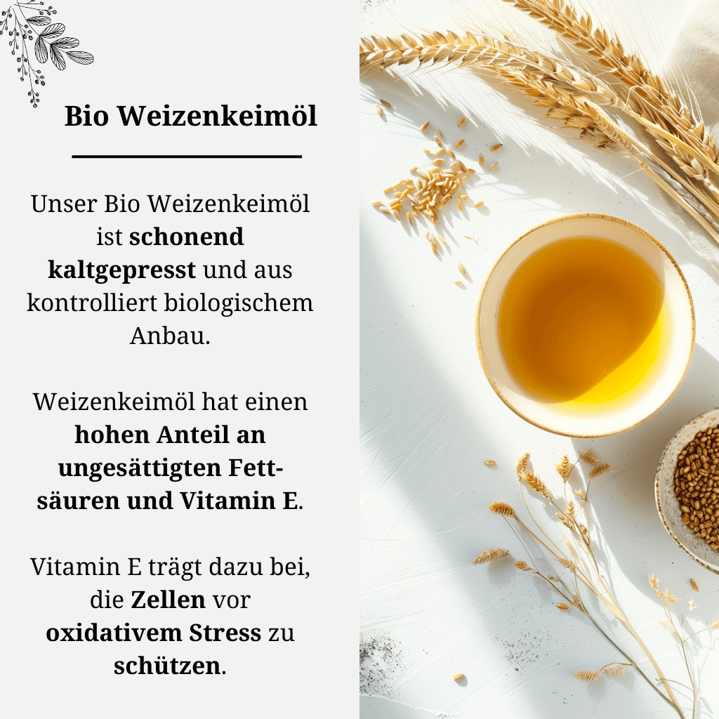 Weizenkeimöl Bio kaltgepresst Allgemein